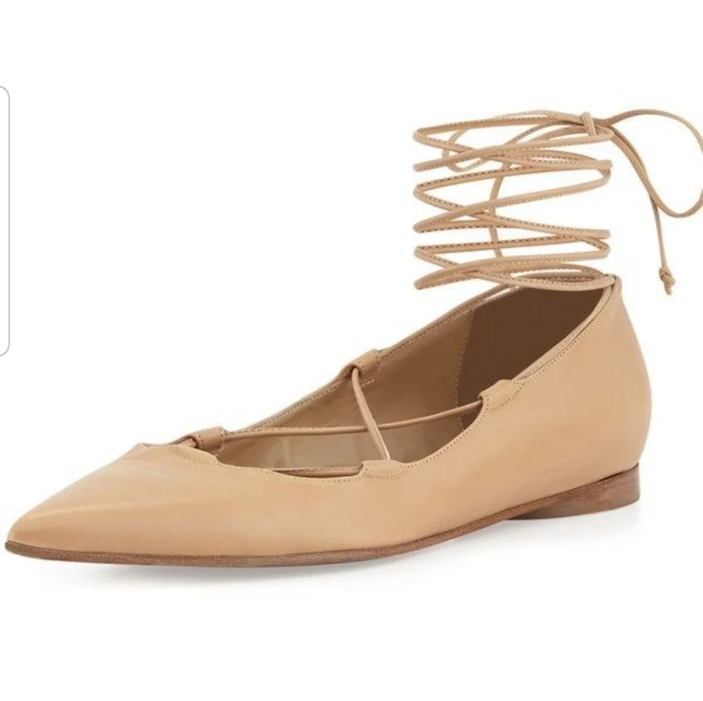 Michael‎ Kors Collection Kallie Leather Lace up flat